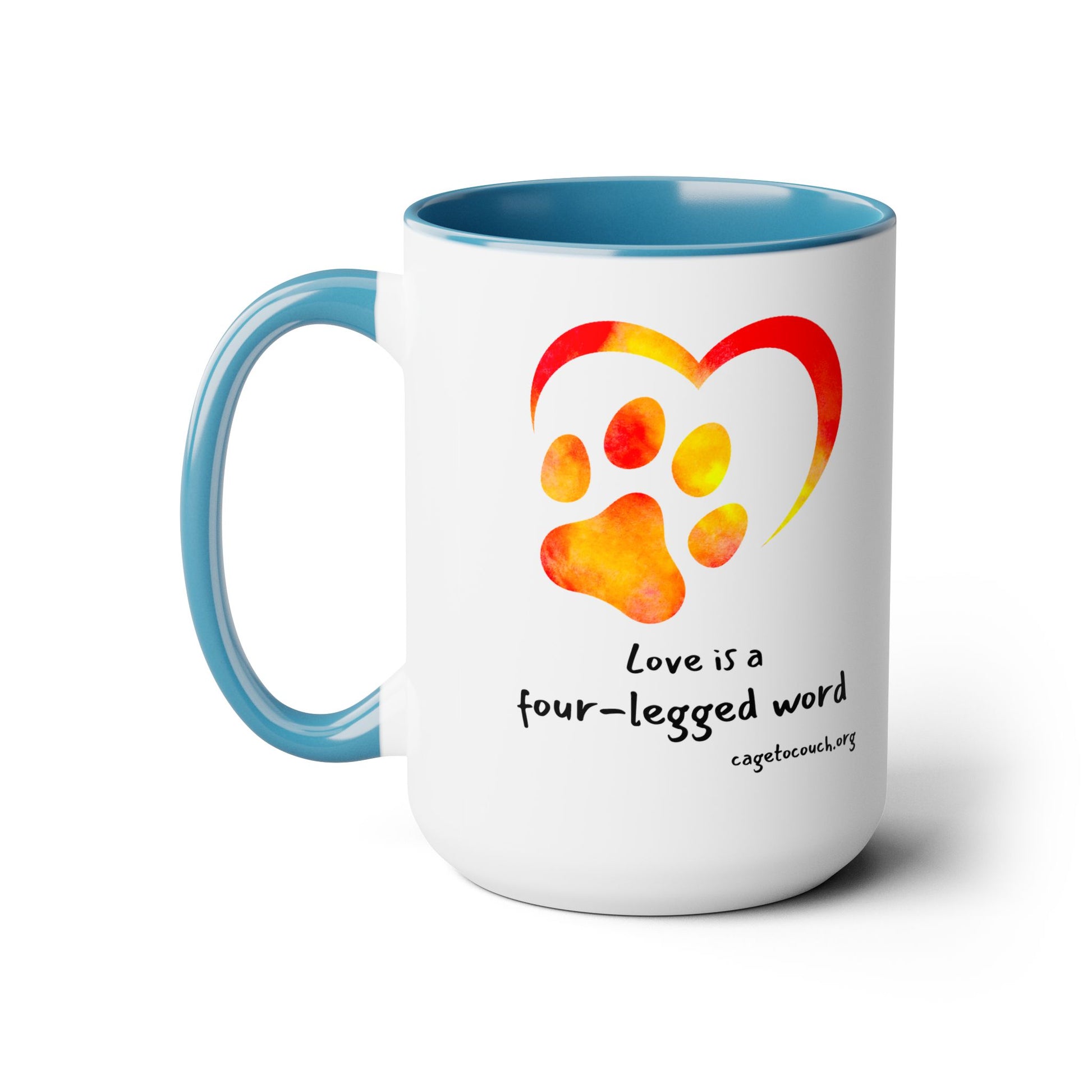 Love Is A Four-Legged Word Mug