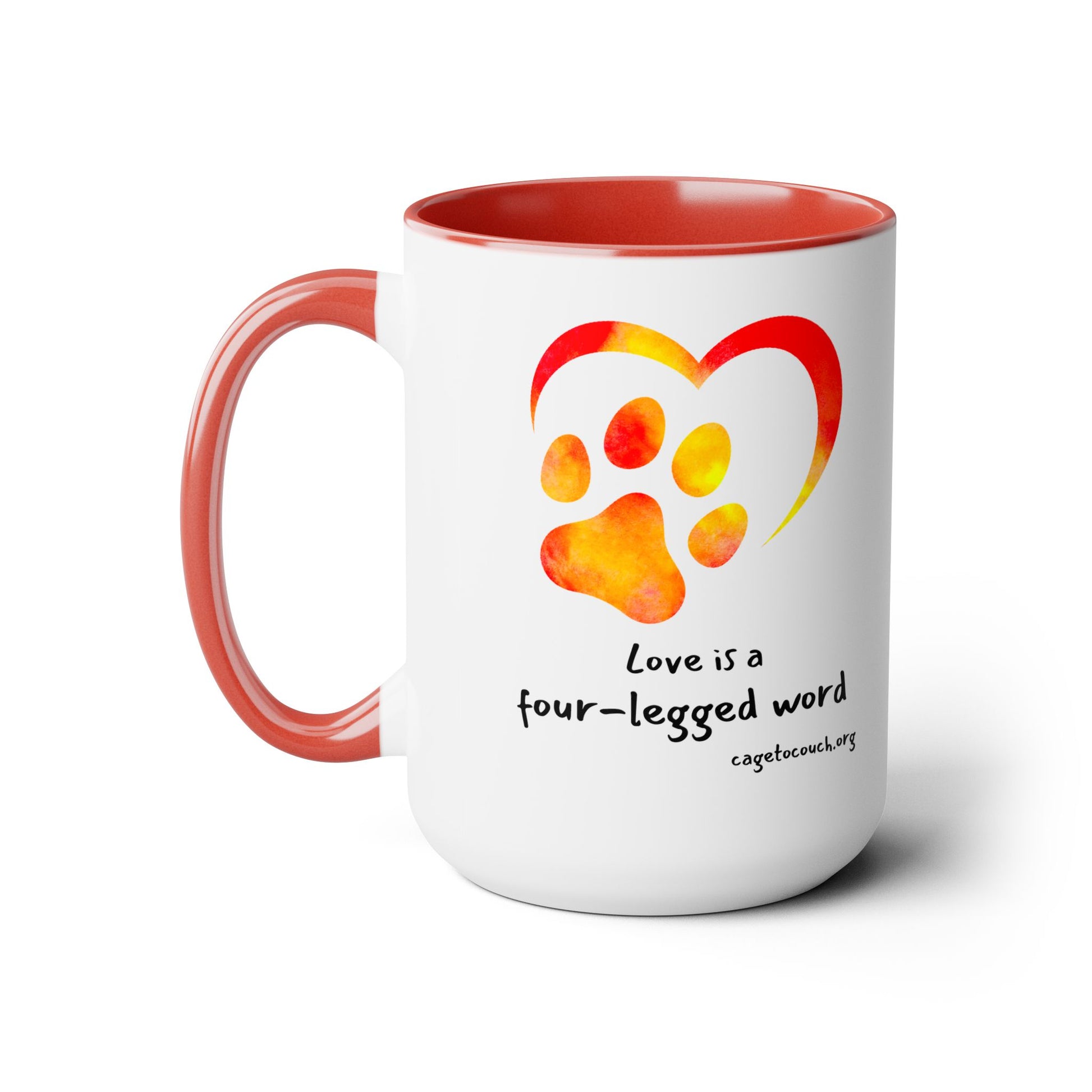 Love Is A Four-Legged Word Mug