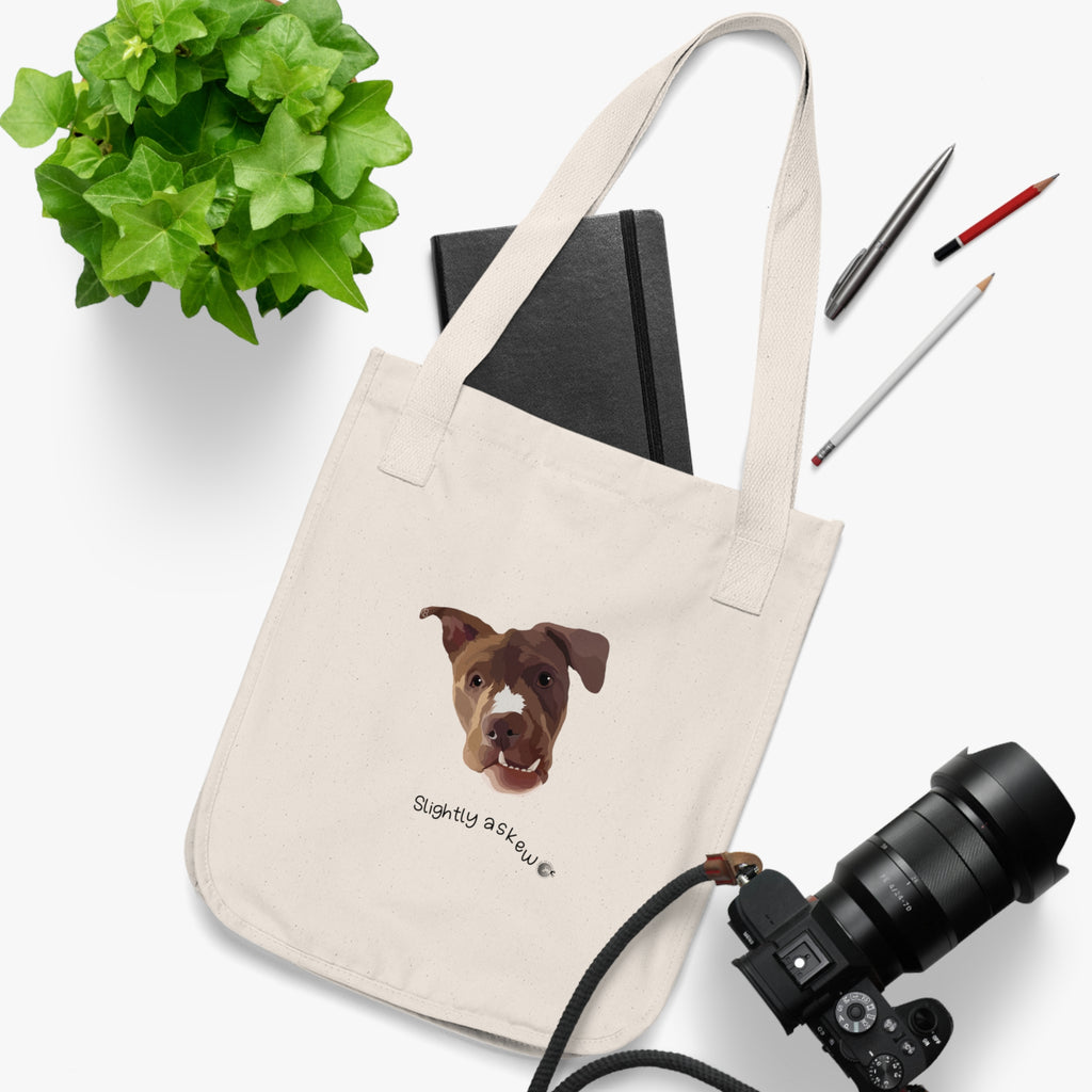 Luna Slightly Askew Organic Canvas Tote Bag