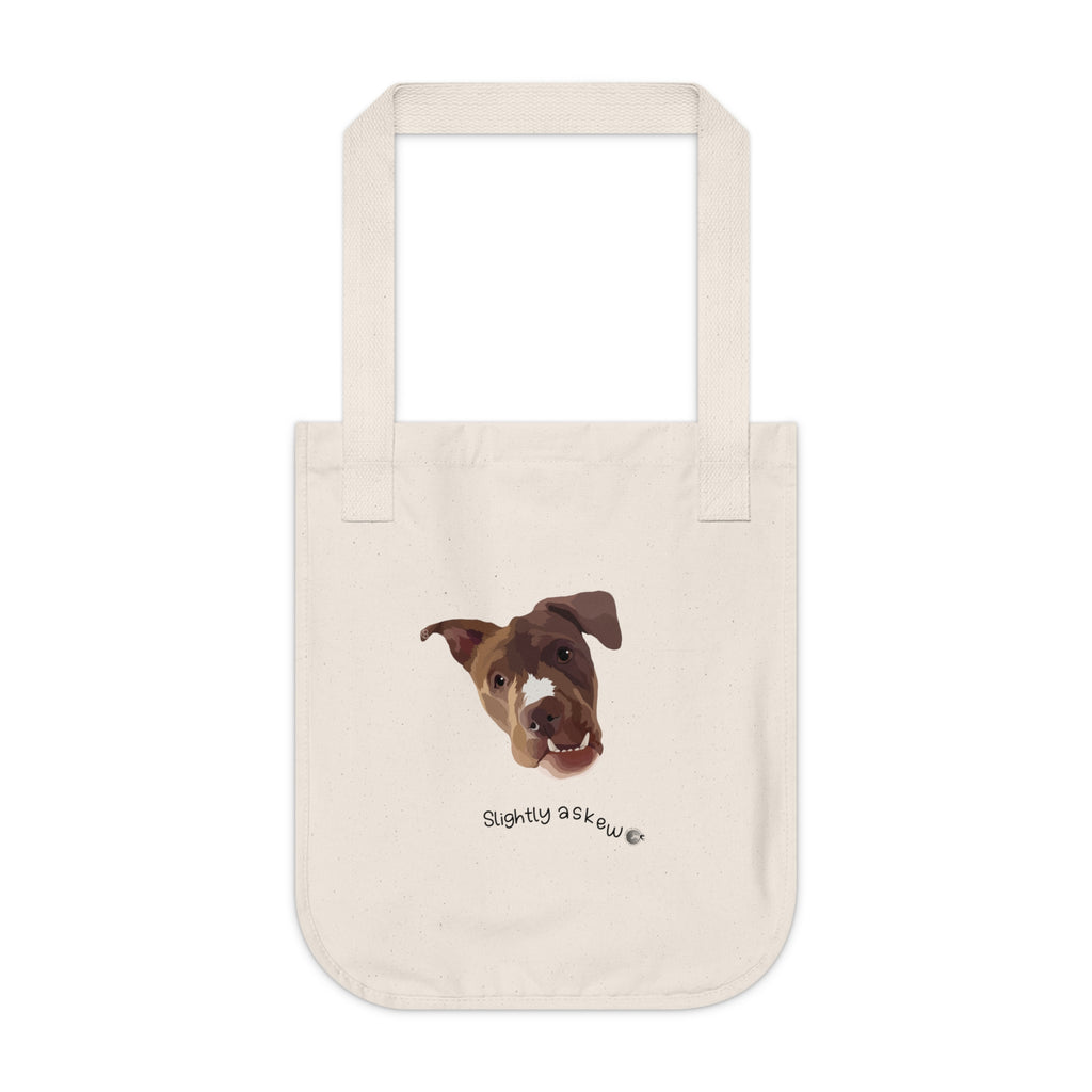 Luna Slightly Askew Organic Canvas Tote Bag