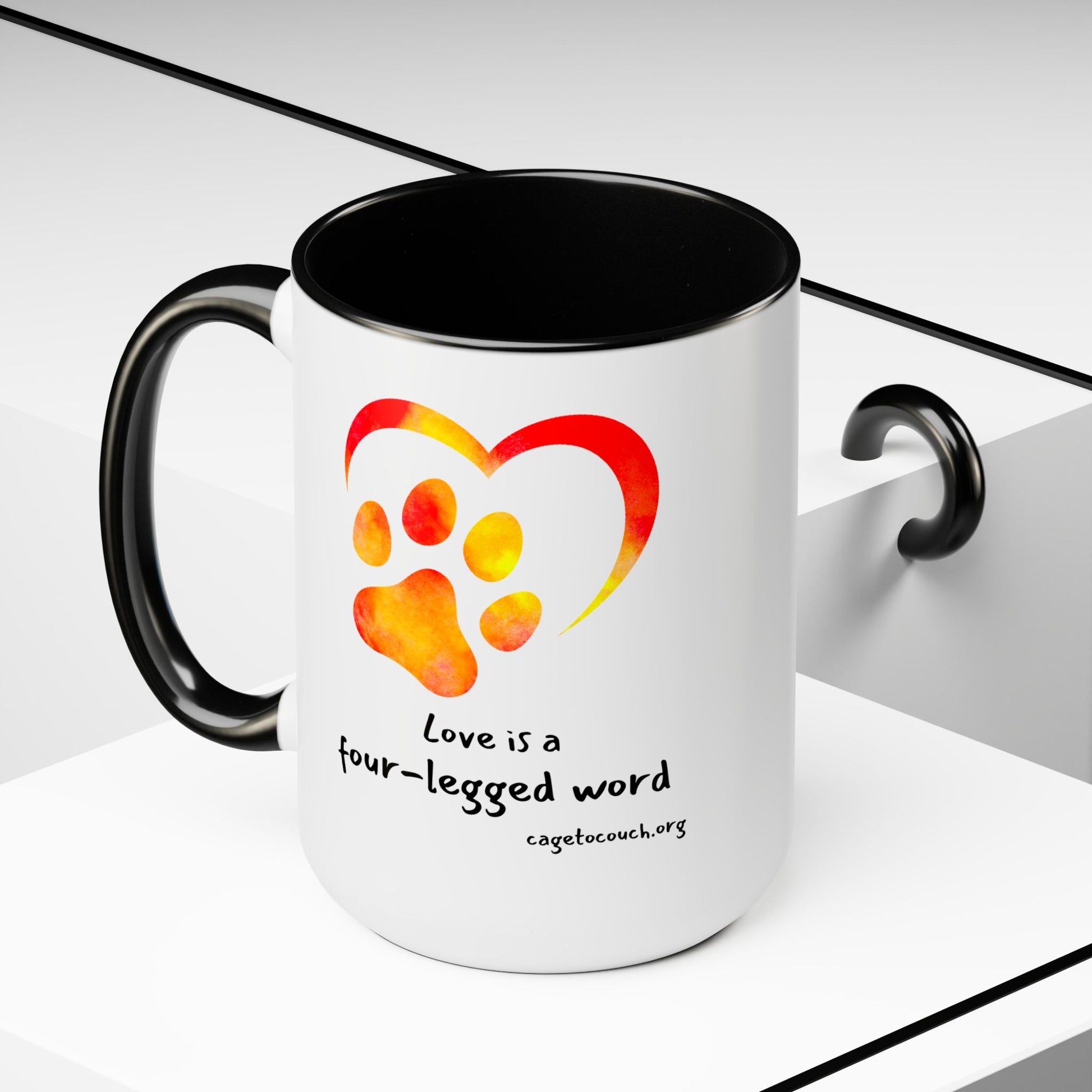 Love Is A Four-Legged Word Mug