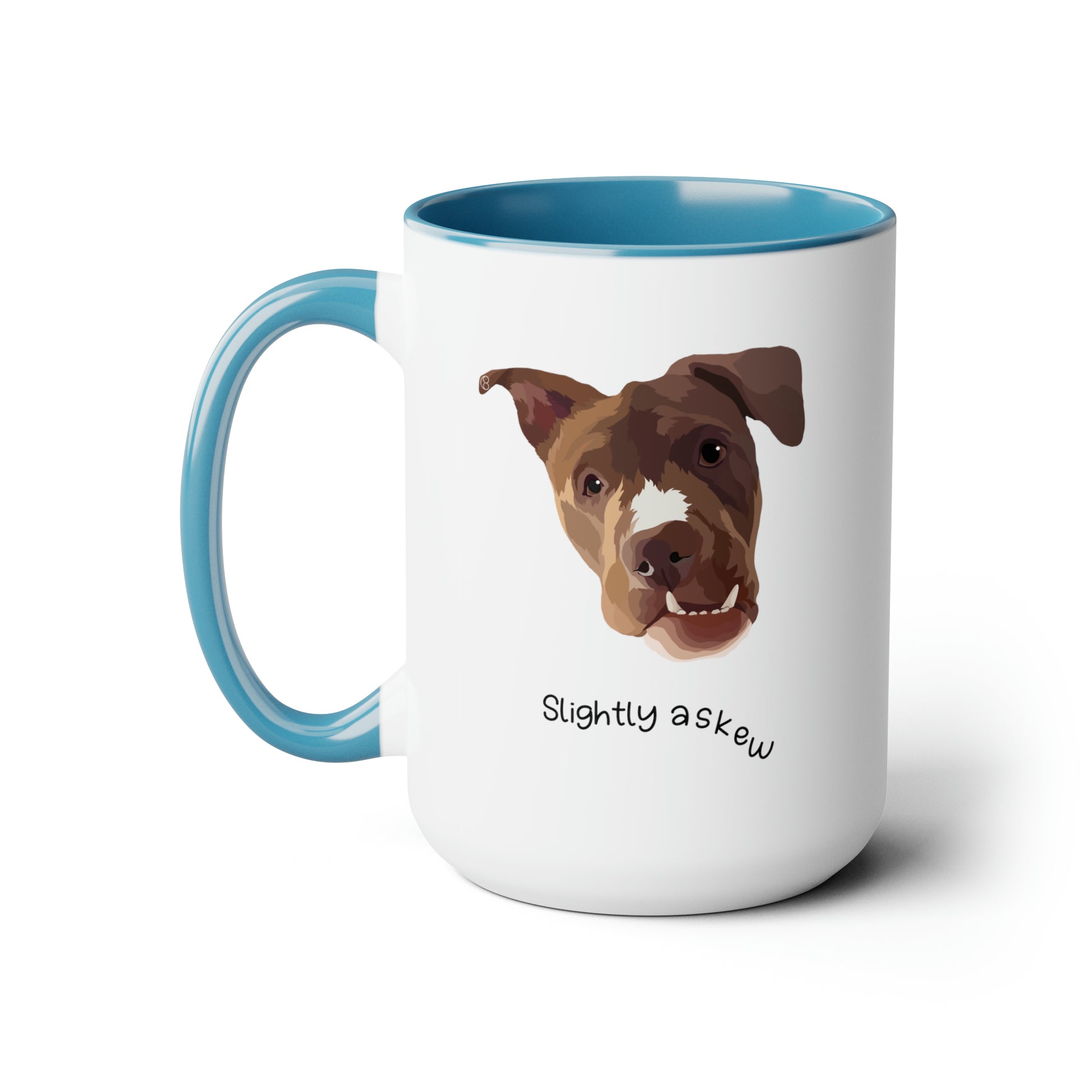 Luna "Slightly Askew" Two-Tone Coffee Mugs, 15oz
