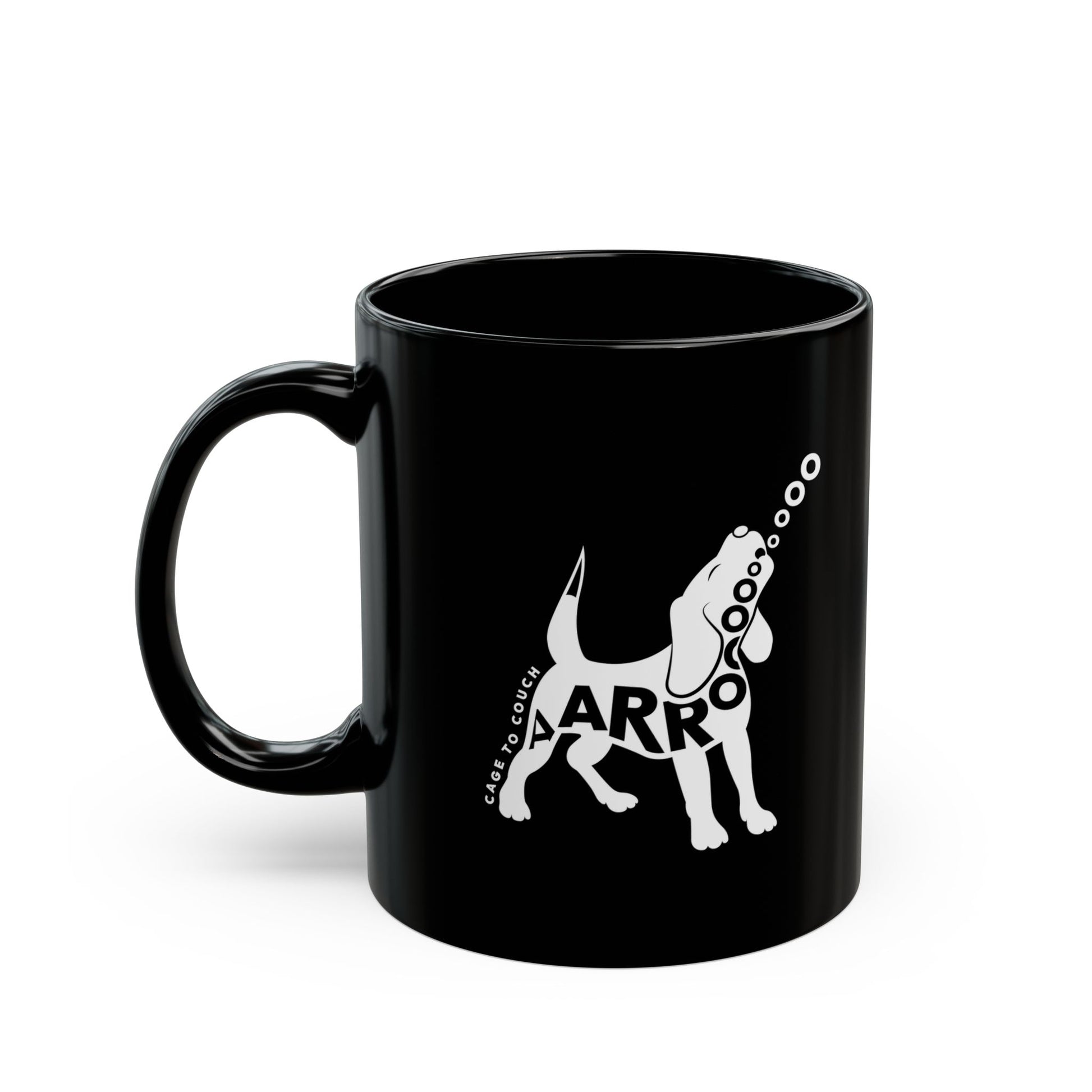 Arrooo! Beagle Black Mug
