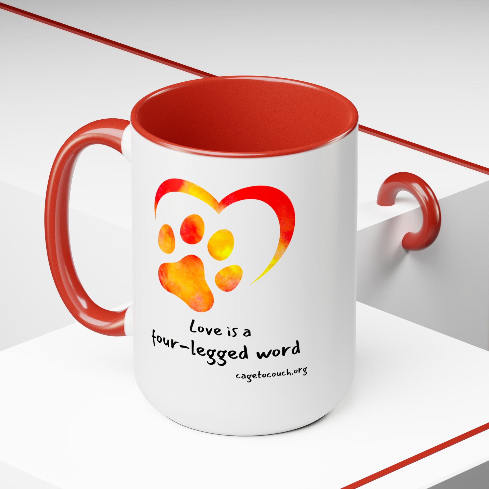 Love Is A Four-Legged Word Mug