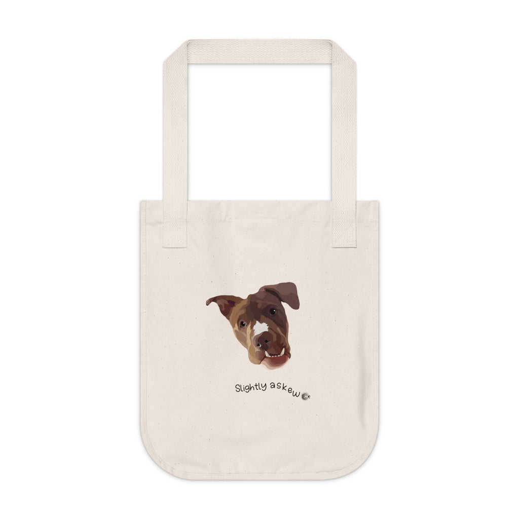 Luna Slightly Askew Organic Canvas Tote Bag