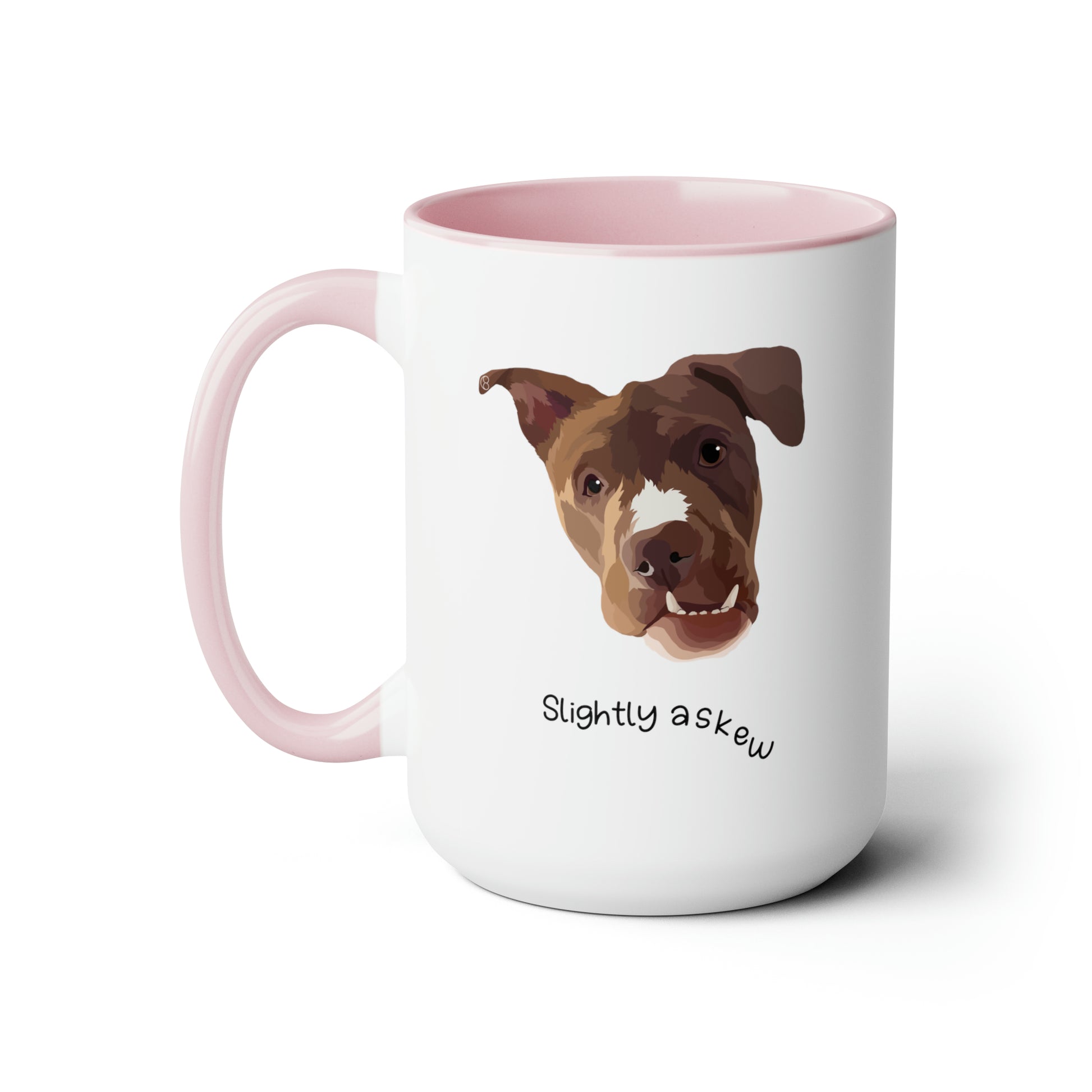 Luna "Slightly Askew" Two-Tone Coffee Mugs, 15oz
